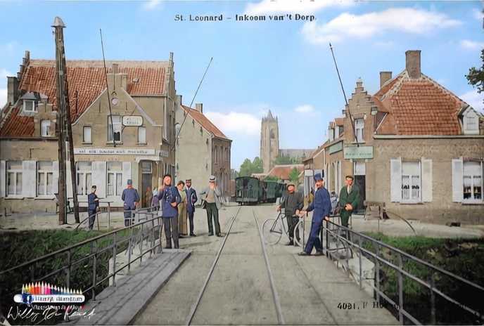 1908 - Brecht (Sint-Lenaarts), Inkom van het Dorp